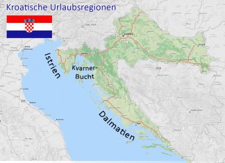 Urlaubsregionen Kroatien- Istrien Kvarner-Bucht Dalmatien