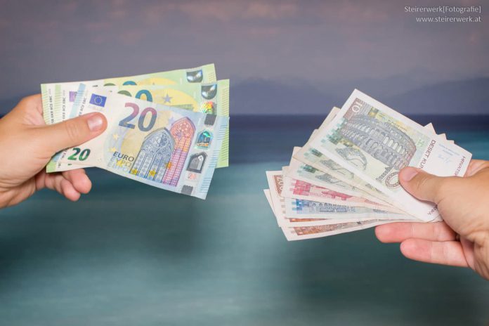 geld wechseln euro in tschechische kronen