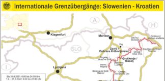 Internationale Grenzübergänge Slowenien Kroatien