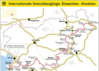 Internationale Grenzübergänge Slowenien Kroatien