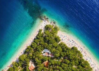 Kroatien Strand Blaue Flagge