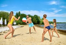 Spiel Strand Familie