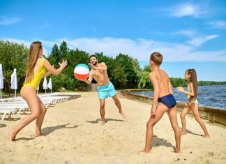 Spiel Strand Familie