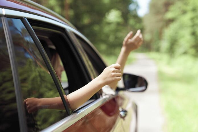 Autofahrt mit Kinder