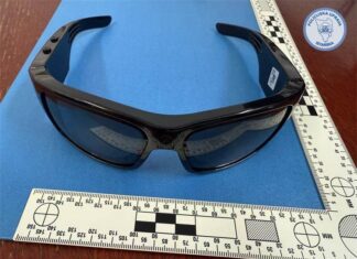 Versteckte Kamera in Sonnenbrille