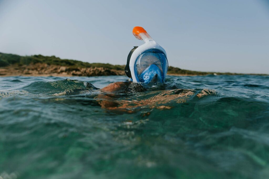 Schnorcheln im Meer