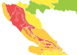 Kroatien im Sturm: Wetterdienst warnt vor extremer Bora Rote Wetter Warnung Kroatien Kvarner